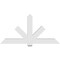 Ekena Millwork Kennewick Architectural Grade PVC Gable Bracket, 72"W x 36"H x 4"D x 6"F, 12/12 Pitch GBP072X36X0406KEN00 - alternate 4